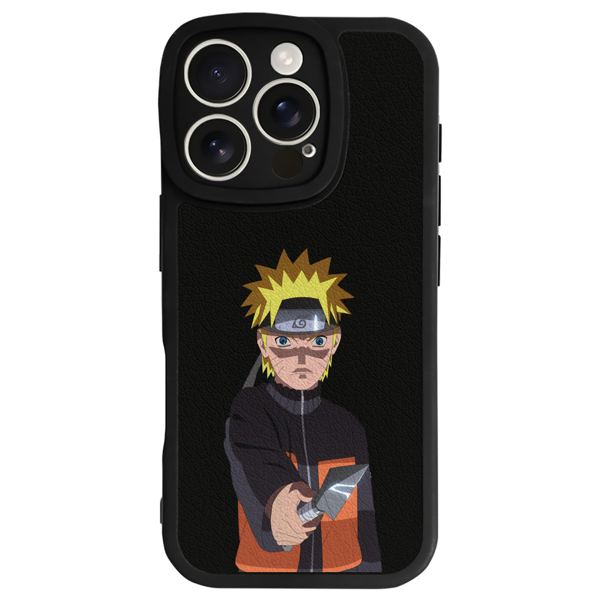 （画像用） NARUTO -ナルト- うずまき ナルト Uzumaki Naruto 【iPhone 16シリーズ対応】シリコンスマホケース（レザー調） 材質：シリコン